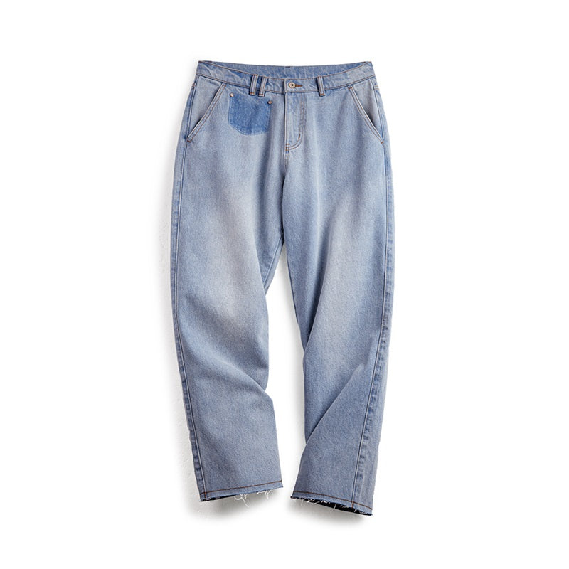 Andy | Vintage Loose-Fit Jeans met Patch Detail
