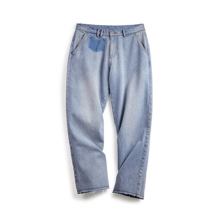 Andy | Vintage Loose-Fit Jeans met Patch Detail